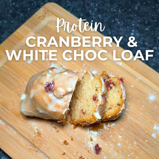 Protein Cranberry & White Chocolate Cake